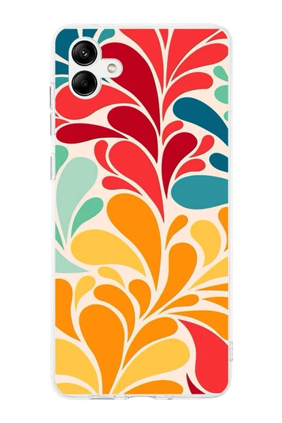 PrintiFy  Galaxy A36 ile Uyumlu 1mm Slim Fit Retro Colors 5 Baskılı Şeffaf  Kılıf ürün görseli 1