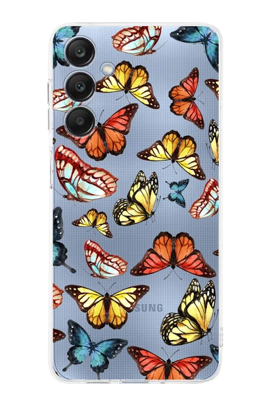 PrintiFy  Samsung Galaxy A26 ile Uyumlu Water Color 2Kamera Korumalı ŞeffafKılıf ürün görseli 1