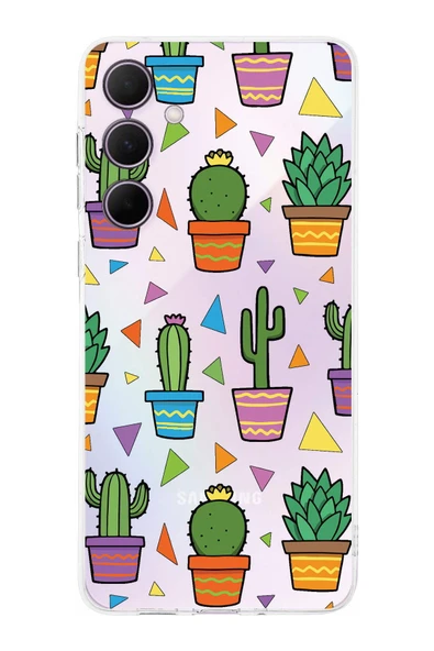 PrintiFy  Samsung Galaxy A56 İle Uyumlu Water Color 4  Kamera Korumalı Şeffaf  Kılıf ürün görseli 1