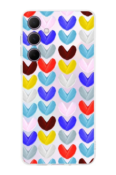 PrintiFy  Galaxy A56 ile Uyumlu Water Color 1  Kamera Korumalı Şeffaf  Kılıf ürün görseli 1