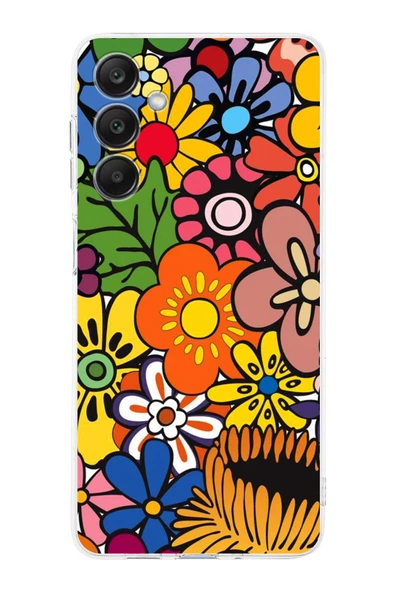 PrintiFy  Galaxy A26 ile Uyumlu Retro Color Kamera Korumalı Şeffaf Kılıf ürün görseli 1