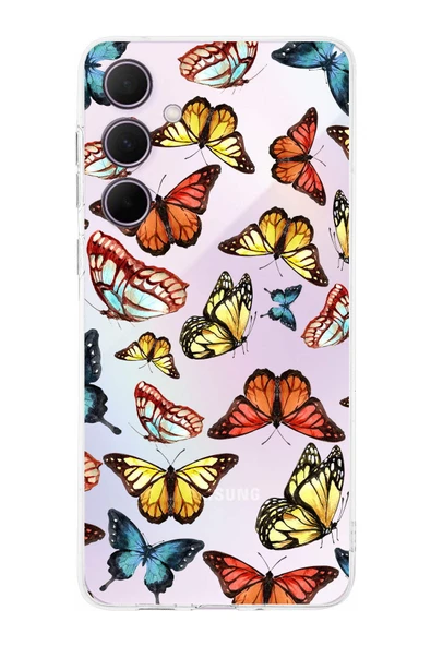 PrintiFy  Galaxy A36 ile Uyumlu Water Color 2  Kamera Korumalı Şeffaf  Kılıf ürün görseli 1