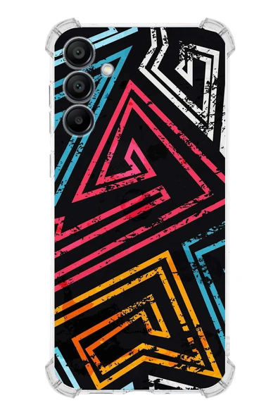 PrintiFy  Samsung Galaxy A16 Uyumlu Kamera Korumalı Eskitme Tasarımlı Şeffaf Silikon Kılıf ürün görseli 1