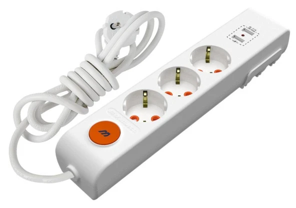 Mutlusan Ritech 3'lü Usb Topraklı Priz Ç.Kor.2mt - Resim 2
