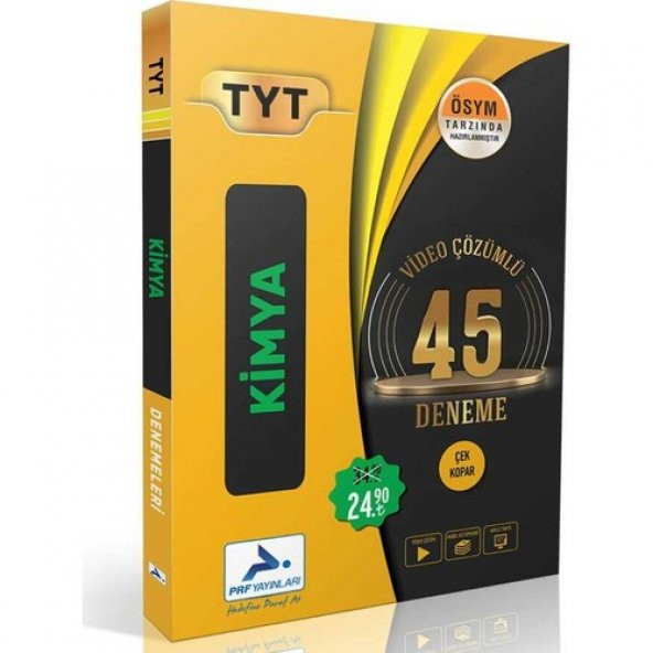 Paraf TYT KİMYA VİDEO ÇÖZÜMLÜ 45 DENEME ürün görseli 1