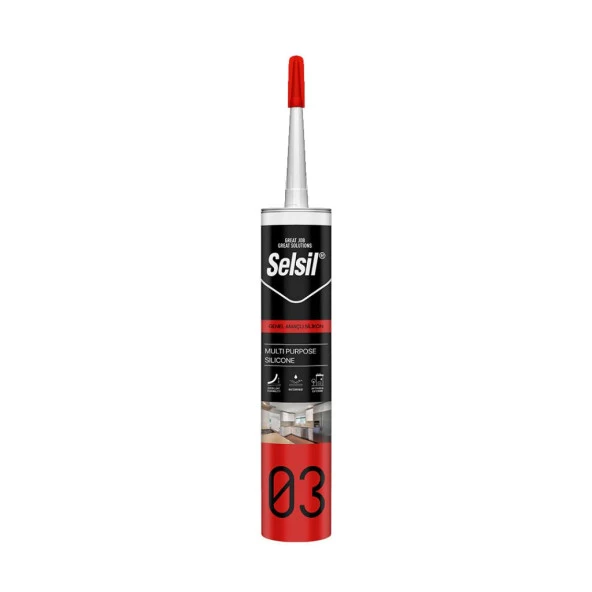 Selsil Silikon Alüminyum Gri 280ml ürün görseli 1