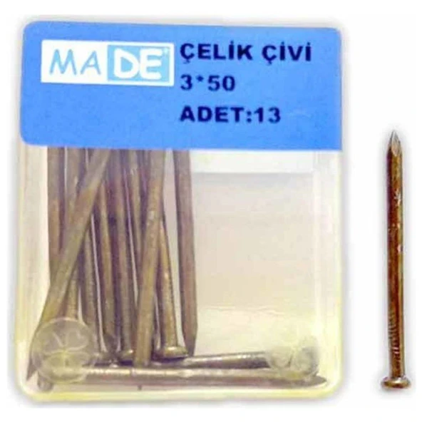 Made Çelik Çivi 3X50 ( 1 Kutu:13 Adet) ST-48 ürün görseli 1