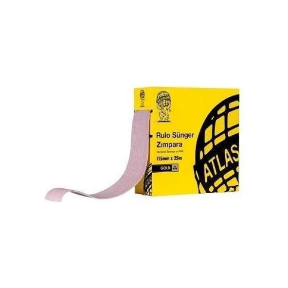 Atlas Gold Rulo Sünger Zımpara 115mm 150 Kum 1m ürün görseli 1