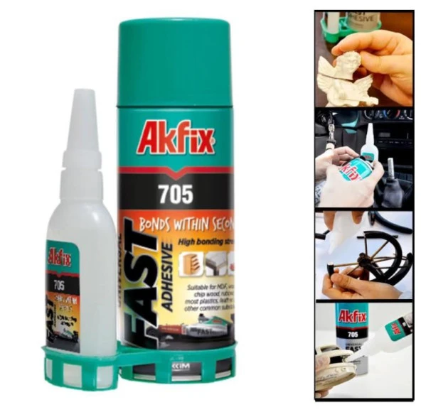 Akfix705 Profesyonel Hızlı Yapıştırıcı 400ml+100gr ürün görseli 1
