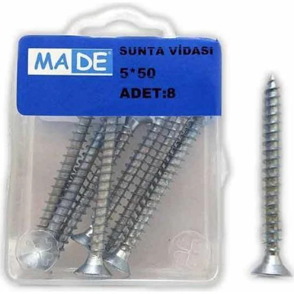Made Sunta Vidası 5.0X50 ( 1 Kutu:8 Adet) ST-31 ürün görseli 1
