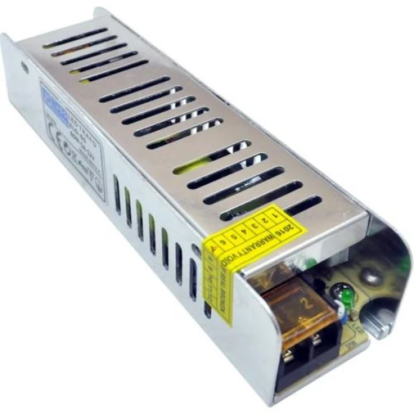 Yücel Slim Led Trafosu İç Mekan 150Watt 12V 12.5A ürün görseli 1
