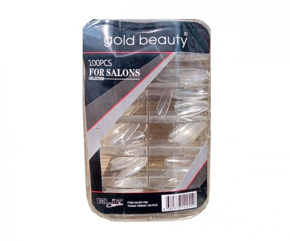 Gold Beauty Takma Tırnak 100Lü Ep-706 ürün görseli 1