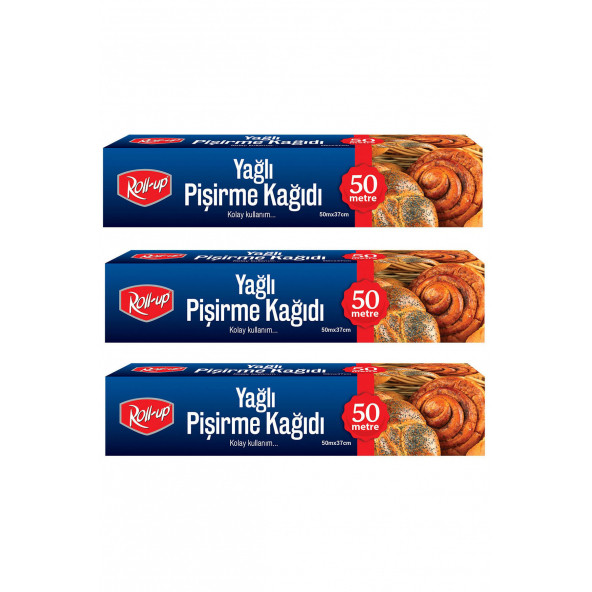 Roll-Up Yağlı Pişirme Kağıtı 37 Cm.x 50 Mt. (3 RULO) ürün görseli 1
