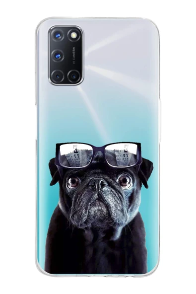 PrintiFy  Oppo A72  ile Uyumlu 1mm Slim Fit Köpek 3 050f Baskılı Şeffaf  Kılıf ürün görseli 1