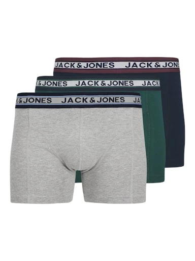 Erkek 3 lü Ambalajlı Pamuklu Boxer 12270759 - Jack & Jones - KARIŞIK - S ürün görseli 1