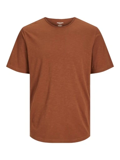 Jack Jones Erkek Jjebasher Mocha Busque Kahverengi Bisiklet Yaka Tişört 12182498 - Jack & Jones - KAHVERENGİ - S ürün görseli 1