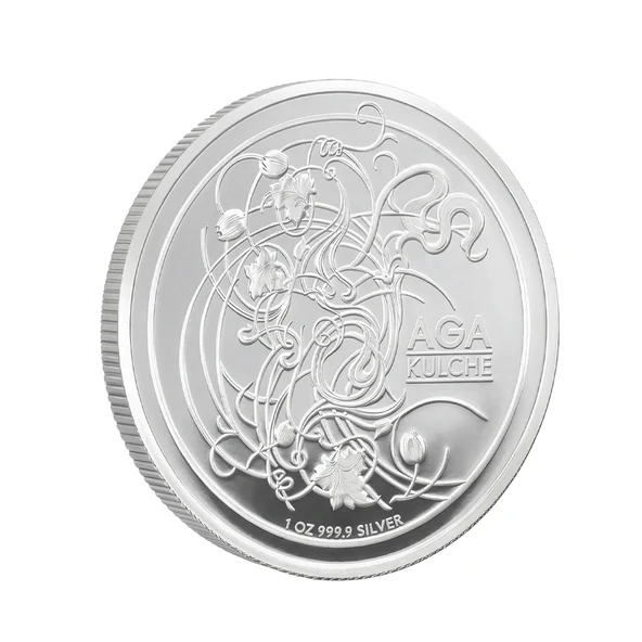 AgaKulche Kaplan Gümüş Sikke Coin - Resim 3