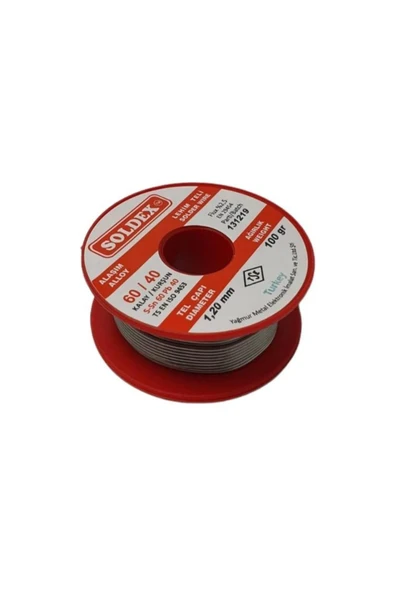 Soldex 100gr 1.2mm 60/40 Lehim Teli ürün görseli 1
