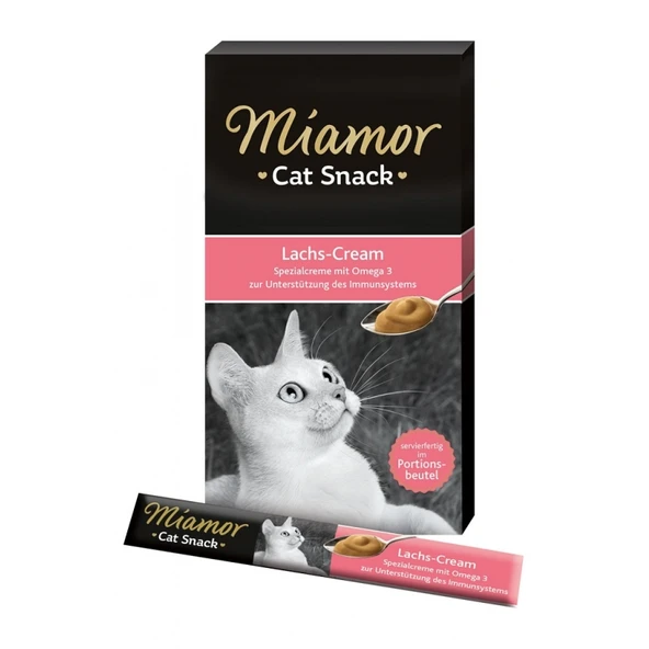 Mıamor Cream Somonlu Kedi Ödülü 6x15 Gr ürün görseli 1