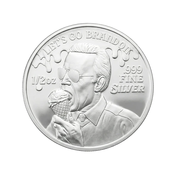 AgaKulche FJB Lets Go Brandon Gümüş Sikke Coin ürün görseli 1