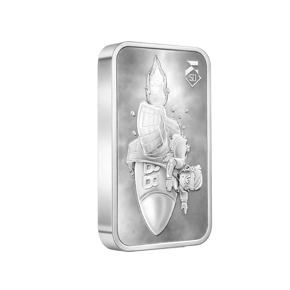 AgaKulche Bb Rocket 100 gr Gümüş Sikke Coin - Resim 3
