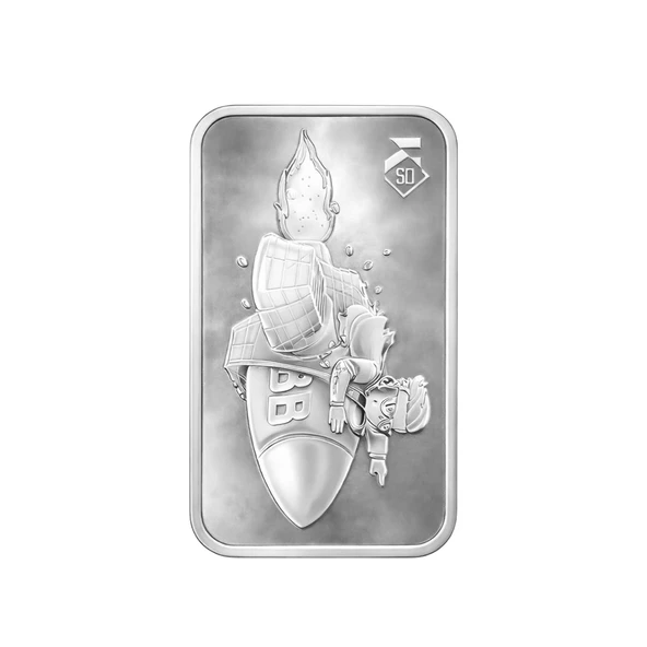 AgaKulche Bb Rocket 100 gr Gümüş Sikke Coin - Resim 2