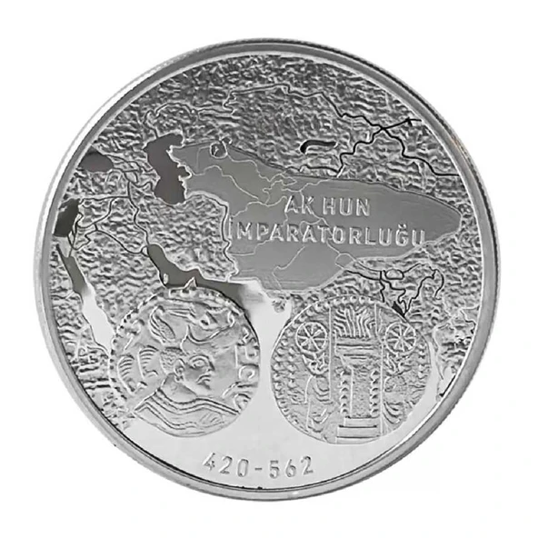 AgaKulche Ak Hun 1 Ons Gümüş Sikke Coin ürün görseli 1