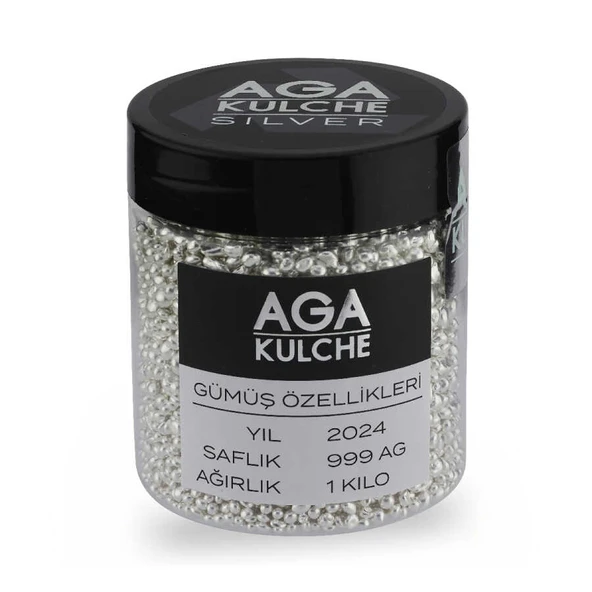 AgaKulche 1000 gr 999.0 Granül Gümüş ürün görseli 1
