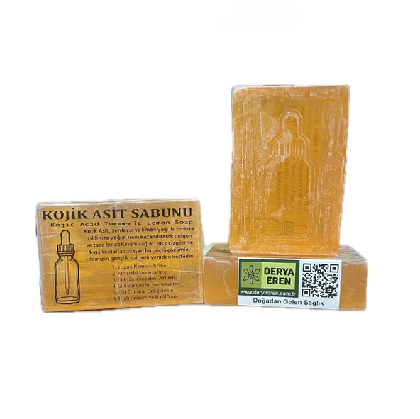 Kojik Asit Sabunu 120-130gr 3Adet, Derya Eren ürün görseli 1