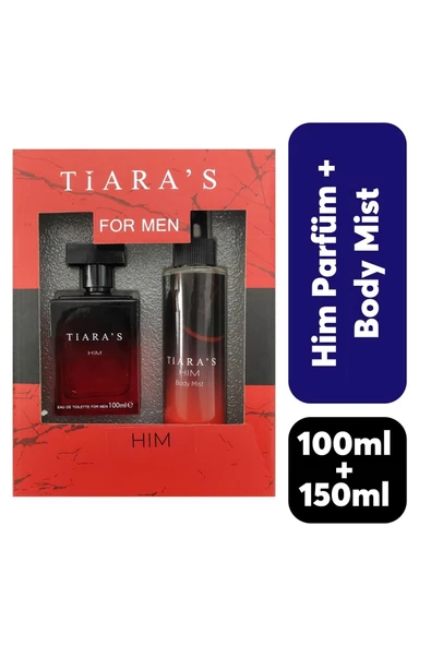 Tiaras Him Edt 100 ml & Body Mist Him 150 ml ürün görseli 1