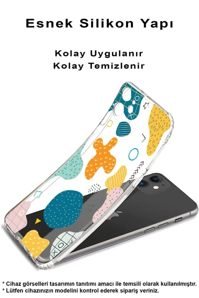 PrintiFy  Samsung A35 Uyumlu Kamera Korumalı Grunge Tasarımlı Şeffaf Kılıf ürün görseli 1