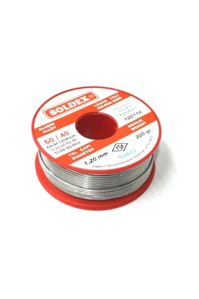 Soldex 200gr 1,2mm 60/40 Lehim Teli ürün görseli 1
