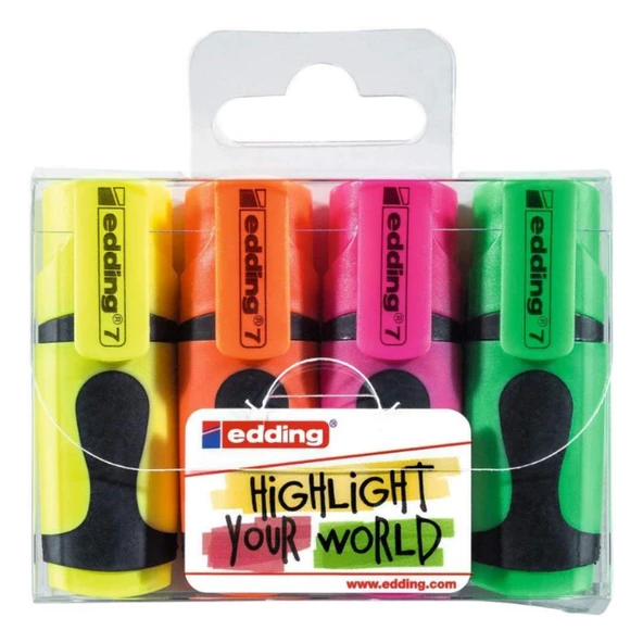EDDING MINI FOSFORLU KALEM PASTE 4 LU (ED7P499PAS) ürün görseli 1