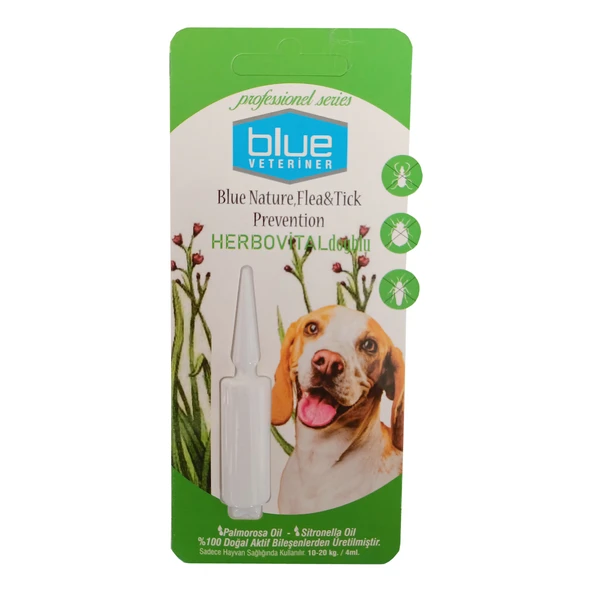 Blue Veteriner Herbiovital Bitkisel Köpek Damlası 4 ml ( 10-20 kg ) ürün görseli 1