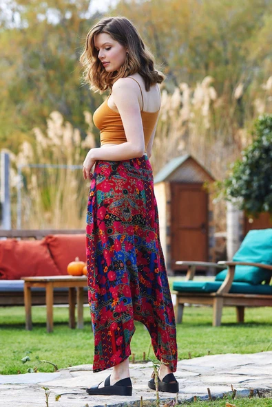 Fermuarlı Modern Şalvar Pantolon - Resim 4