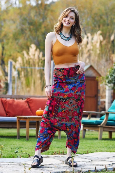 Fermuarlı Modern Şalvar Pantolon - Resim 3