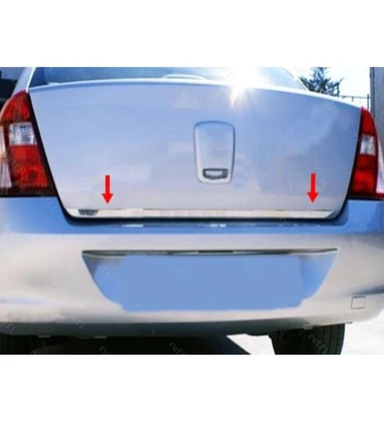 Renault Clio 2 Symbol Krom Alt Bagaj Çıtası 1998-2006 Paslanmaz Çelik ürün görseli 1
