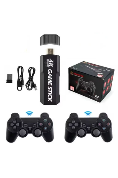 X2 Gamestick 3D Retro Video oyunu konsol 2.4G kablosuz kontrolörleri SEGA/PSP/PS1/PES OYUNLU ürün görseli 1