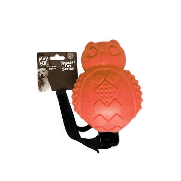 Playfull Sesli Lüx Baykuş Köpek Eğitim Oyuncağı 30x10 Cm Turuncu ürün görseli 1