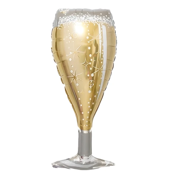 Gold Kadeh Folyo Balon 100x45 cm ürün görseli 1