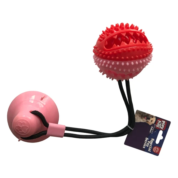 Playfull Yapışkanlı Ödül Hazneli Köpek Oyuncağı 7x9x54 Cm Pembe ürün görseli 1