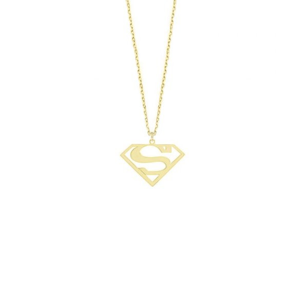 14k Altın Superman Kolye ürün görseli 1