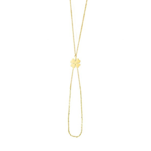 14k Altın Yonca Model Şahmeran - Resim 3