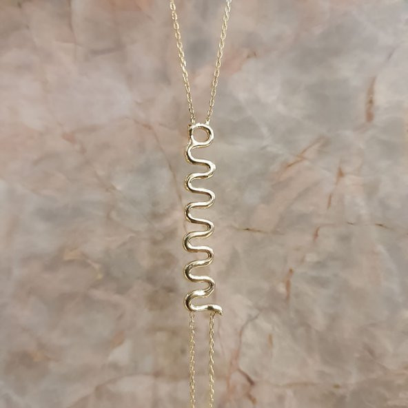 14k Altın Yılan Model Şahmeran - Resim 4