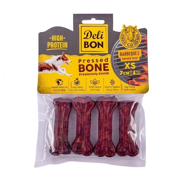 Delibon Deri Pres Kemik XS Boy Barbekü 7 cm x 4 Adet ürün görseli 1