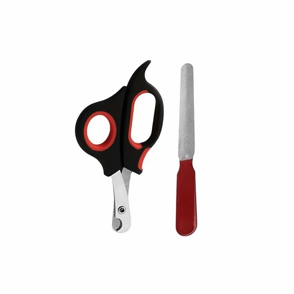 Büyük Boy Törpülü Kedi Köpek Tırnak Makası 14 cm-14 cm Kırmızı ürün görseli 1
