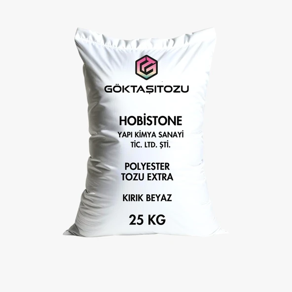 POLYESTER TOZU EXTRA HOBİ HARCI OBJE MUMLUK HEYKEL SAKSI YAPIMI İÇİN KIRIK BEYAZ DÖKÜM TOZU 25 KG ürün görseli 1