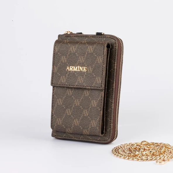 Armine 265 Kadın Çanta Kahve Noktalı ürün görseli 1