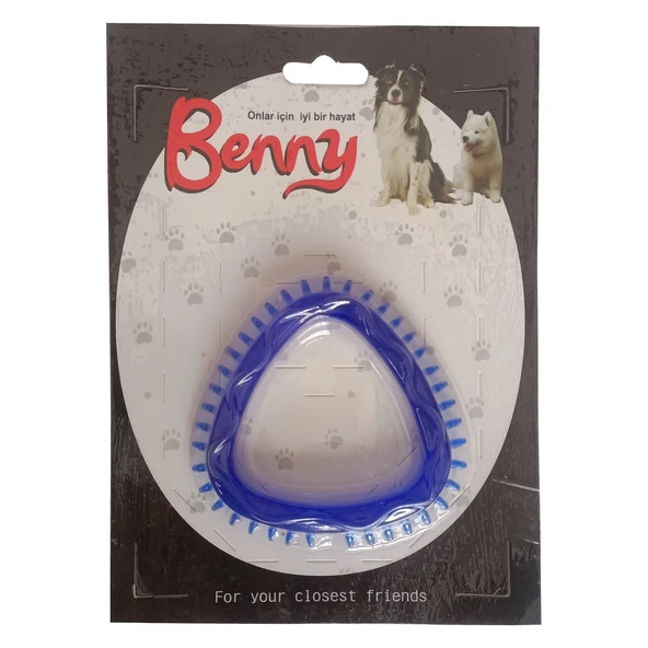 Benny Köpek Oyuncağı Üçgen 8 x 8.5 cm Mavi ürün görseli 1