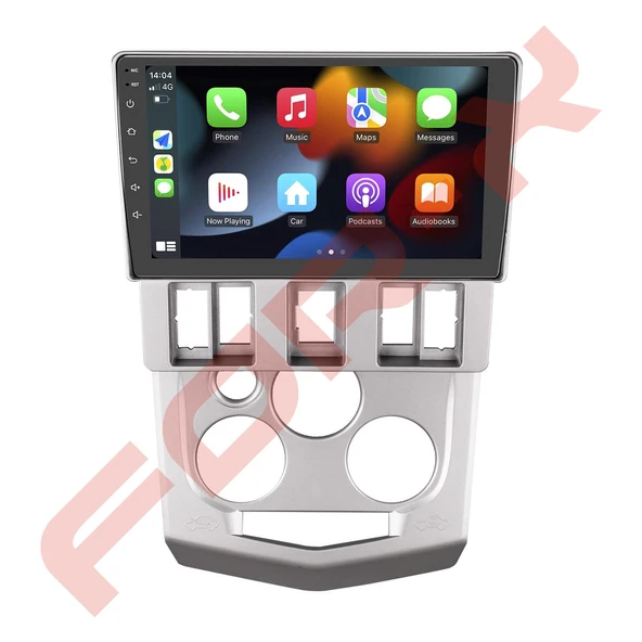 OTO TABLET ÇERÇEVE DACIA LOGAN 2004-2007 9" GÜMÜŞ TAC-029 ürün görseli 1